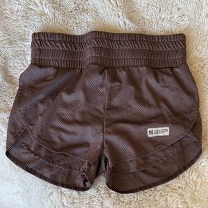Flag Nor Fail Chocolate Brown Athletic Shorts